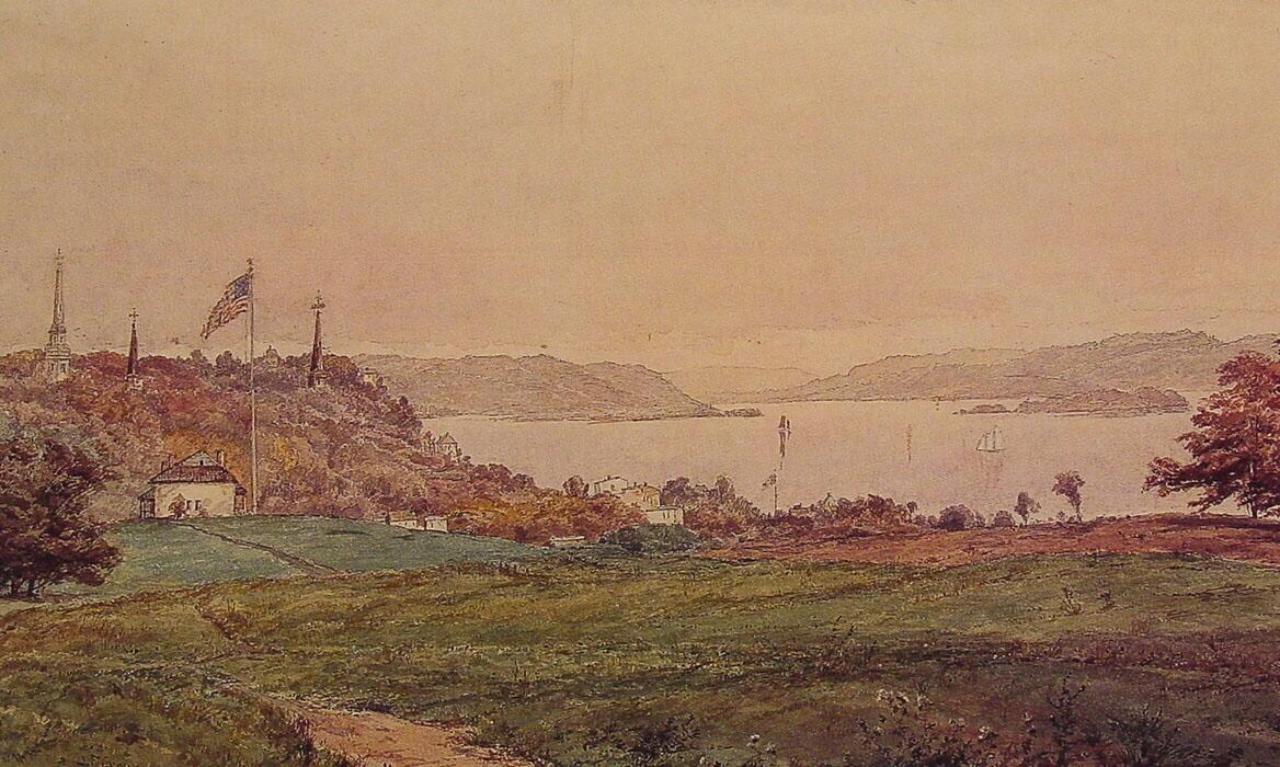 Jasper Francis Cropsey Looking North on the Hudson